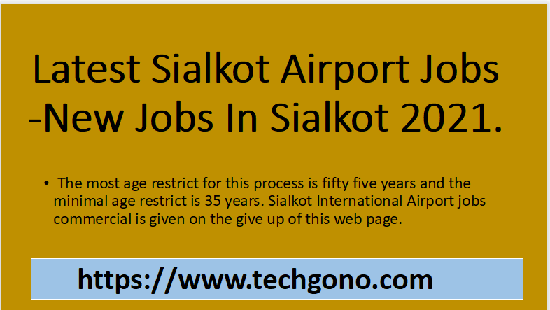 Latest Sialkot Airport Jobs