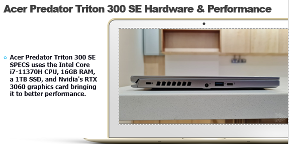Acer Predator Triton 300 SE Hardware & Performance - Best Gaming Laptop 2022