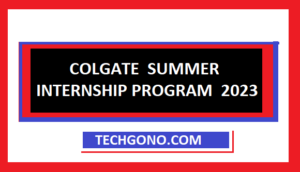 COLGATE SUMMER INTERNSHIP PROGRAM 2023